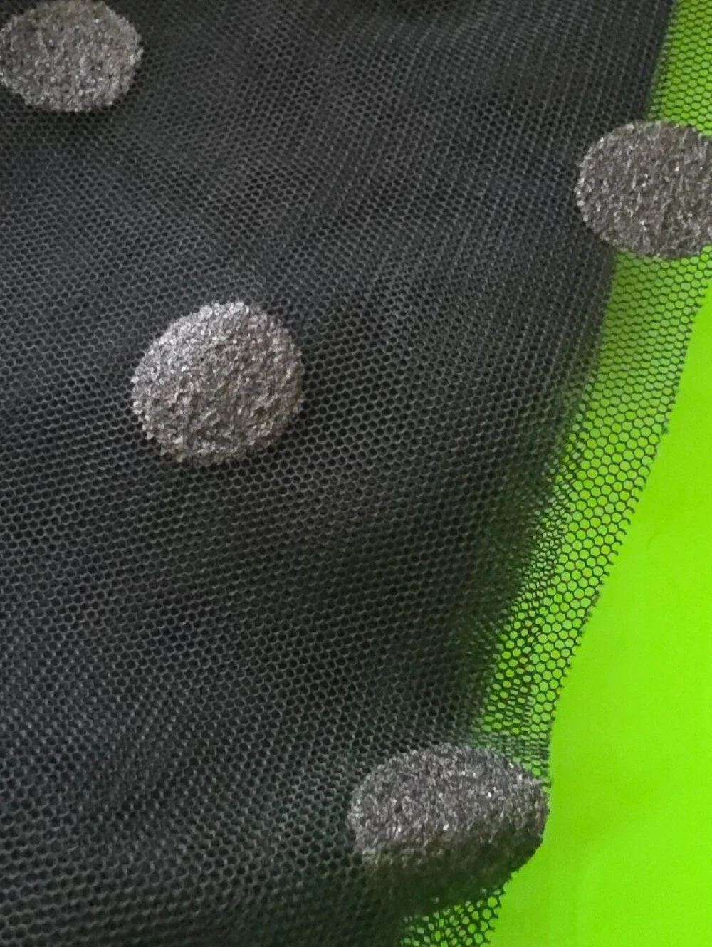 Black Polka Dot Tulle Skirt